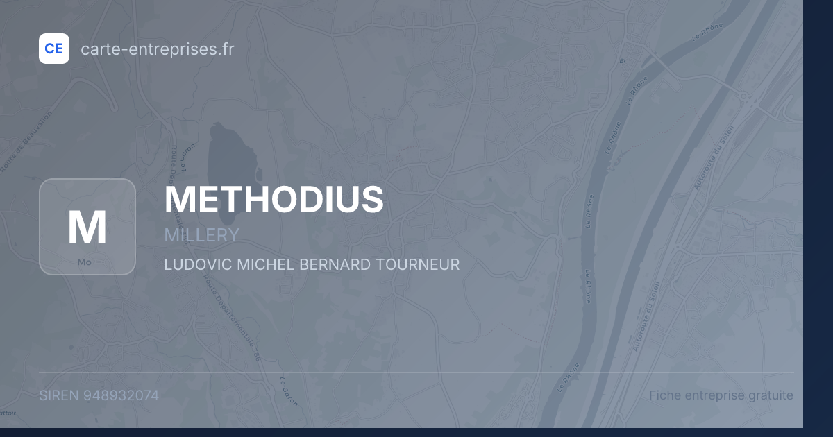 METHODIUS — 948932074 — fiche entreprise