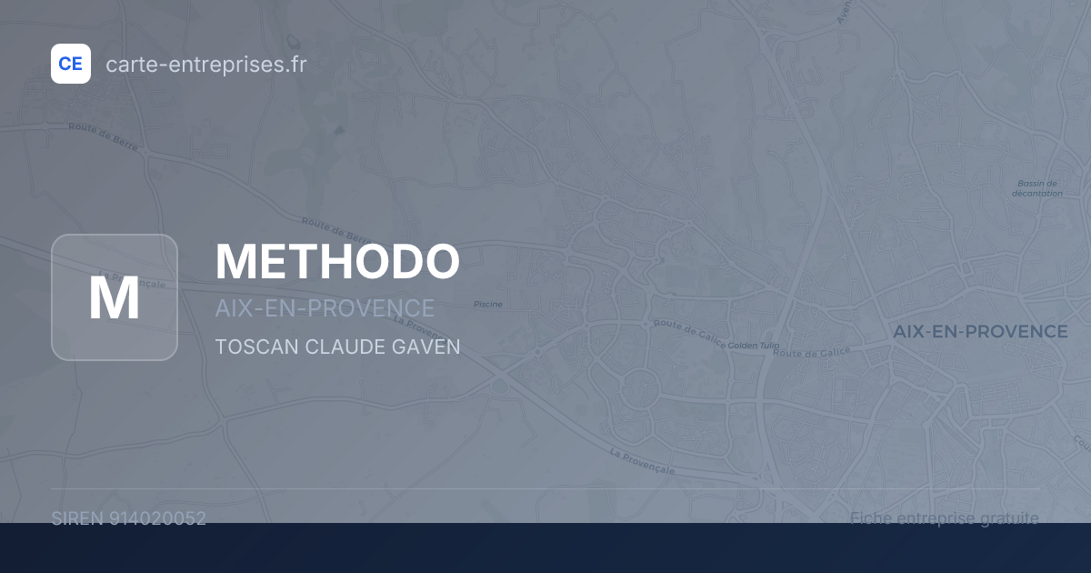 METHODO — 914020052 — fiche entreprise