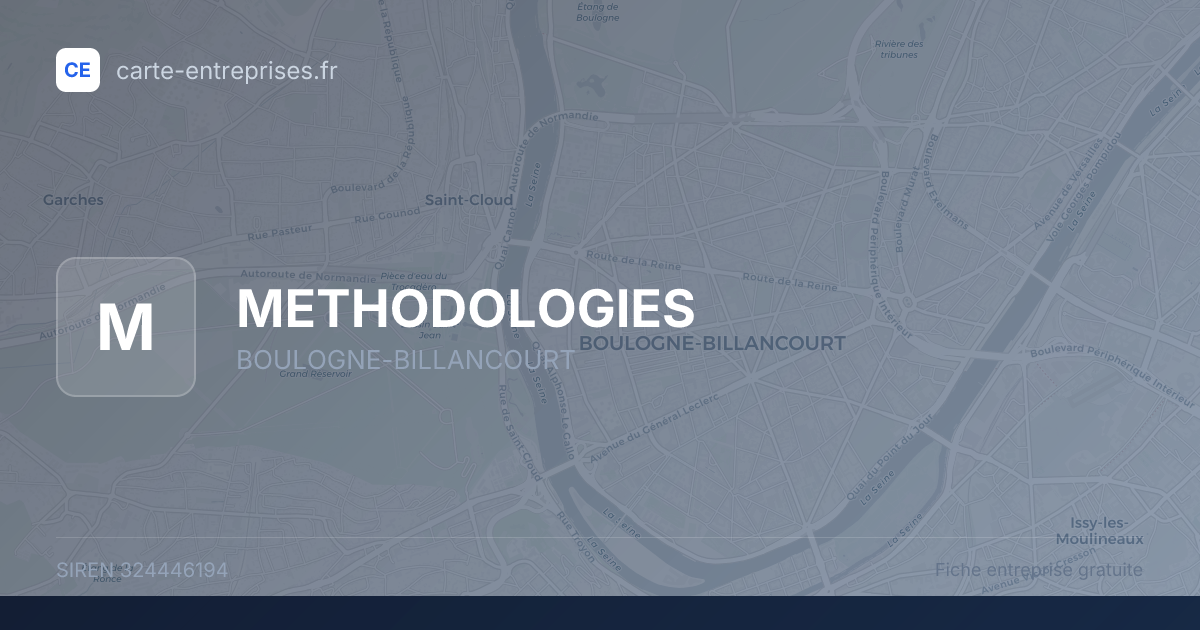 METHODOLOGIES — 324446194 — fiche entreprise