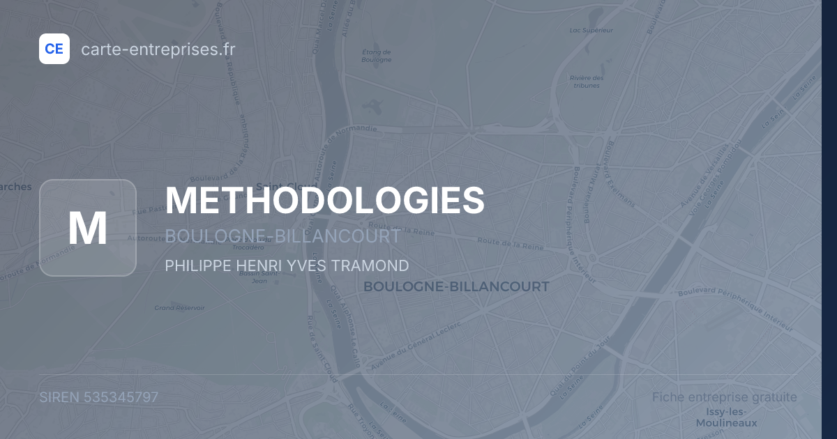 METHODOLOGIES — 535345797 — fiche entreprise