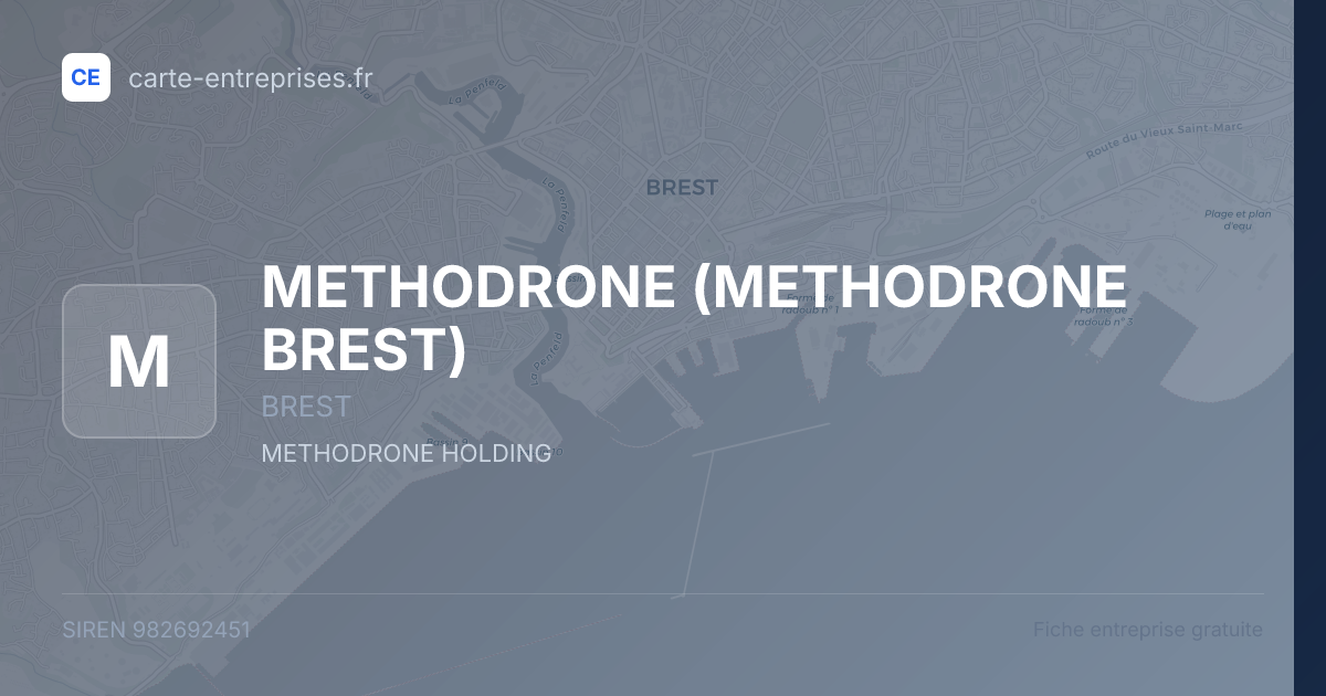 METHODRONE (METHODRONE BREST) — 982692451 — fiche entreprise