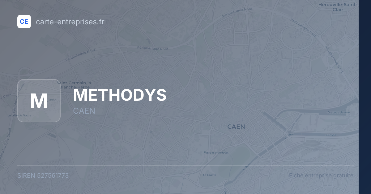 METHODYS — 527561773 — fiche entreprise