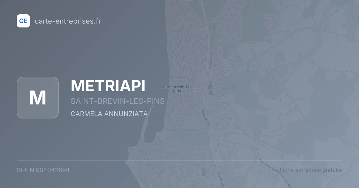 METRIAPI — 904042694 — fiche entreprise
