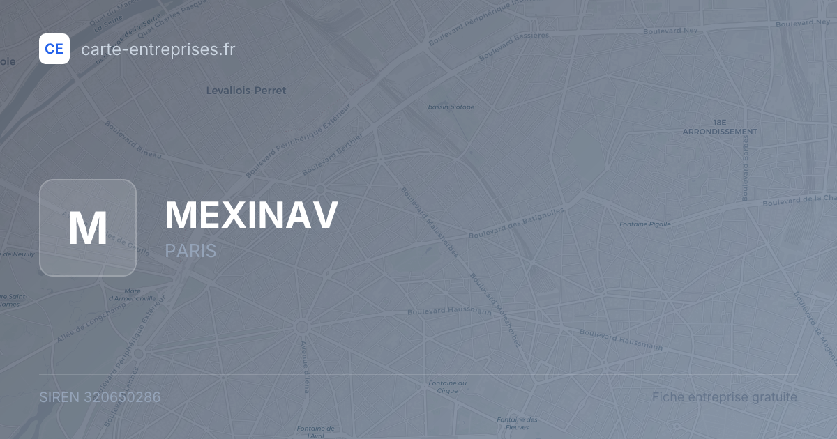 MEXINAV — 320650286 — fiche entreprise