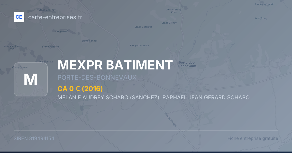 MEXPR BATIMENT — 819494154 — fiche entreprise