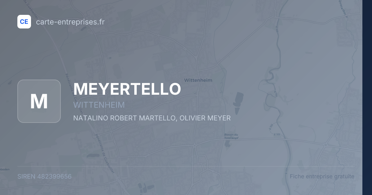 MEYERTELLO — 482399656 — fiche entreprise