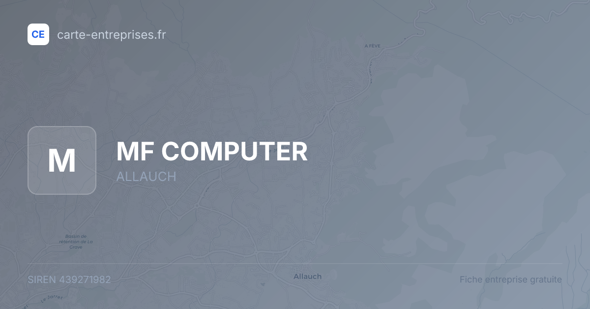MF COMPUTER — 439271982 — fiche entreprise