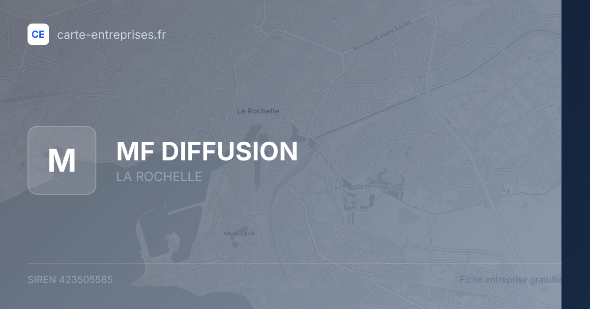 MF DIFFUSION — 423505585 — fiche entreprise