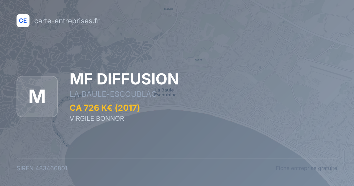 MF DIFFUSION — 483466801 — fiche entreprise