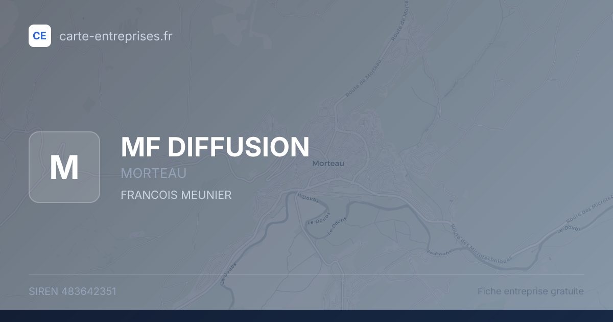 MF DIFFUSION — 483642351 — fiche entreprise