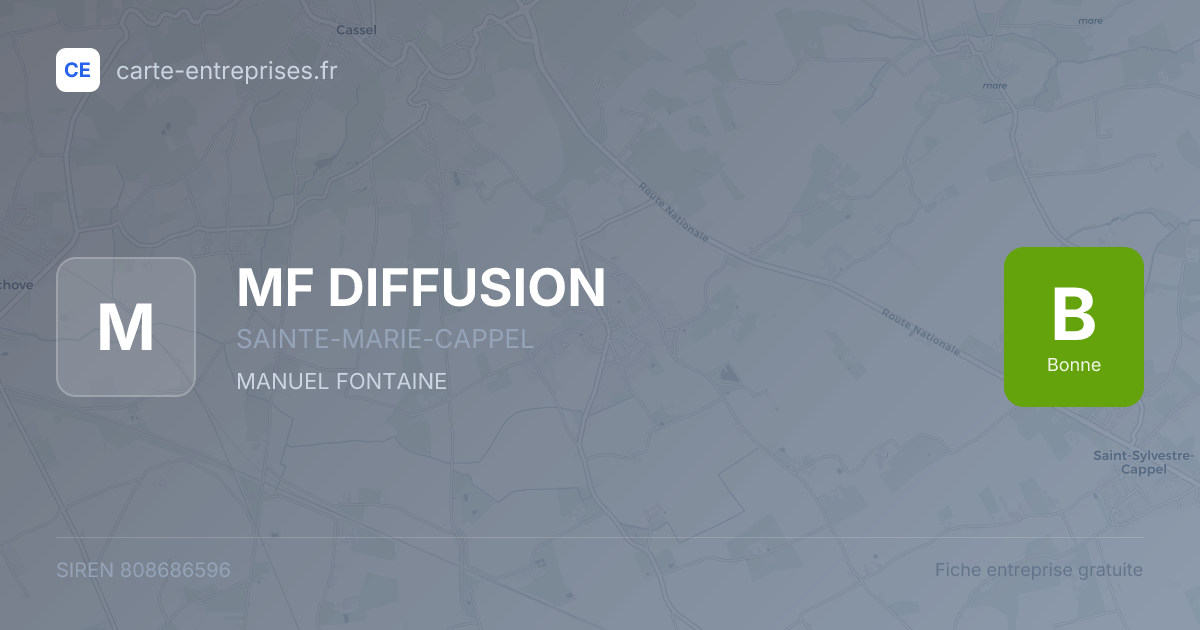 MF DIFFUSION — 808686596 — fiche entreprise