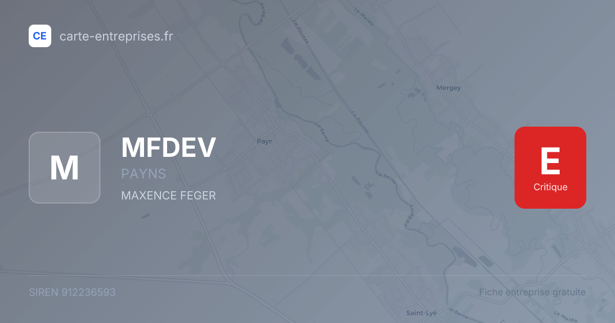 MFDEV — 912236593 — fiche entreprise