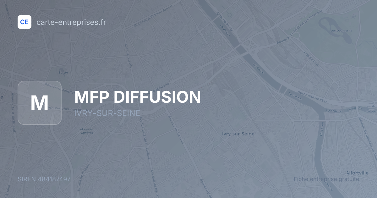 MFP DIFFUSION — 484187497 — fiche entreprise