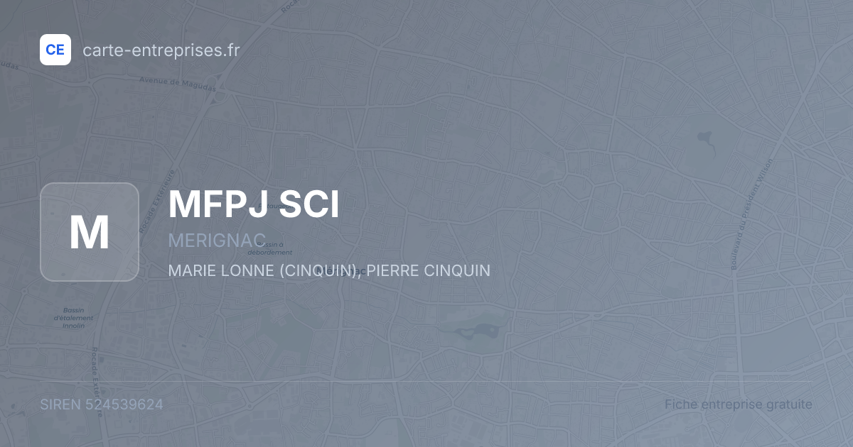 MFPJ SCI — 524539624 — fiche entreprise