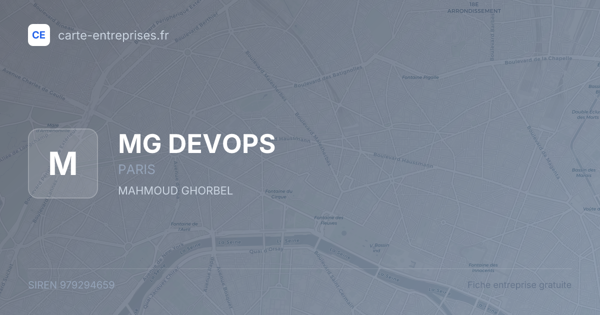 MG DEVOPS — 979294659 — fiche entreprise