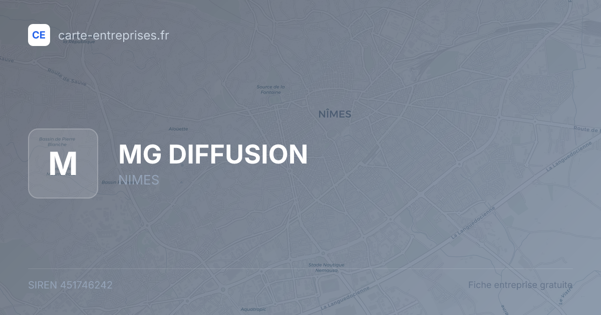 MG DIFFUSION — 451746242 — fiche entreprise