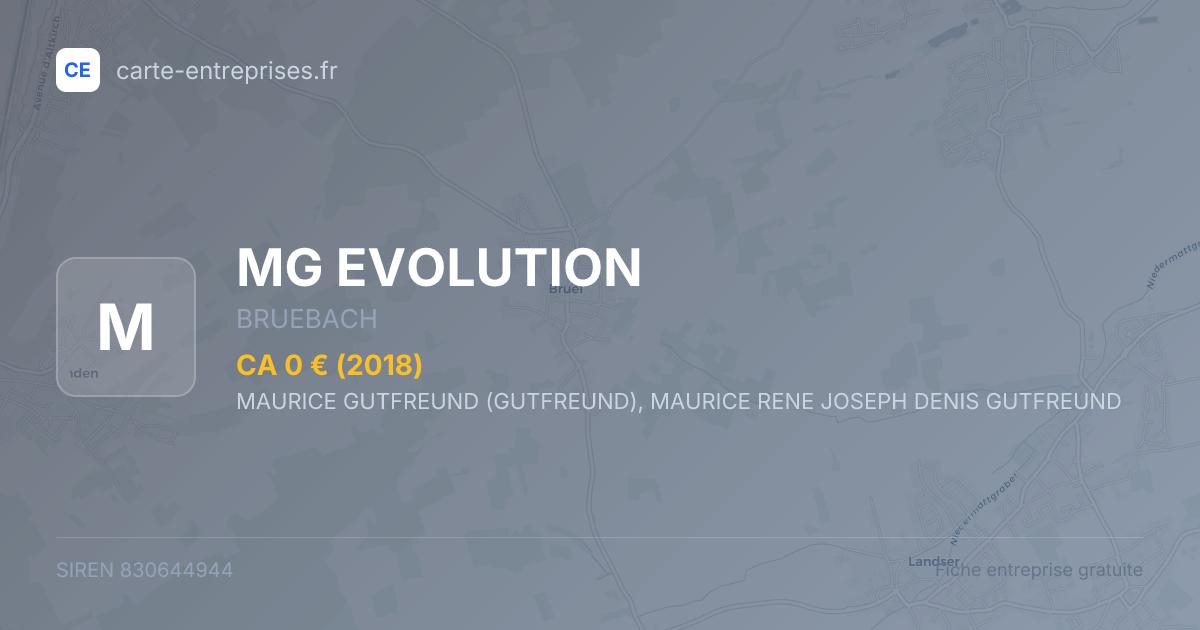 MG EVOLUTION — 830644944 — fiche entreprise