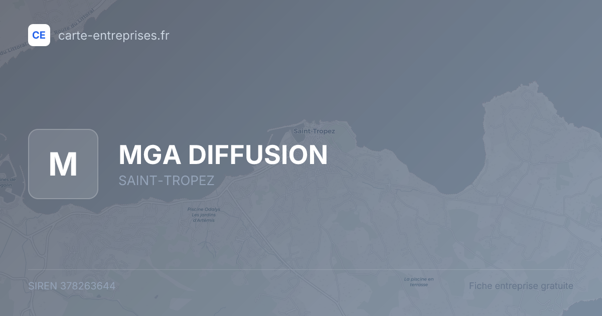 MGA DIFFUSION — 378263644 — fiche entreprise