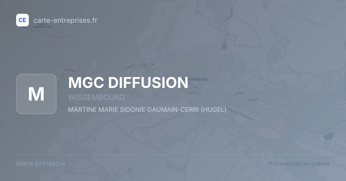 MGC DIFFUSION — 824768014 — fiche entreprise