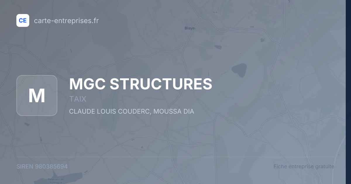MGC STRUCTURES — 980385694 — fiche entreprise