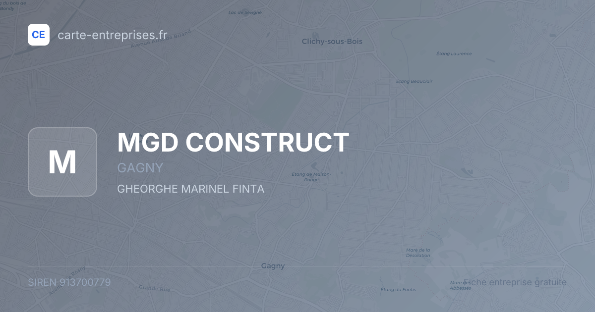MGD CONSTRUCT — 913700779 — fiche entreprise