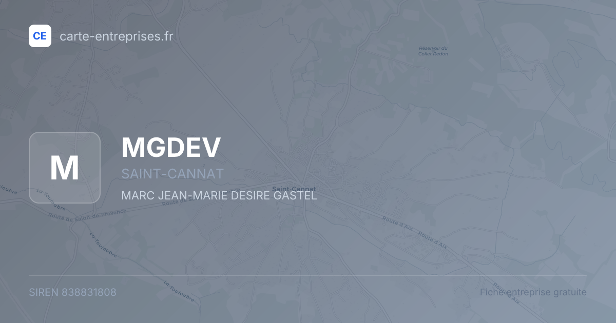 MGDEV — 838831808 — fiche entreprise