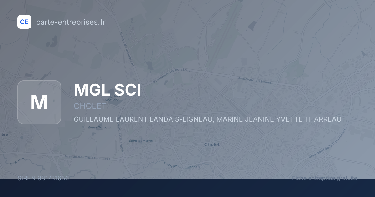 MGL SCI — 981731656 — fiche entreprise