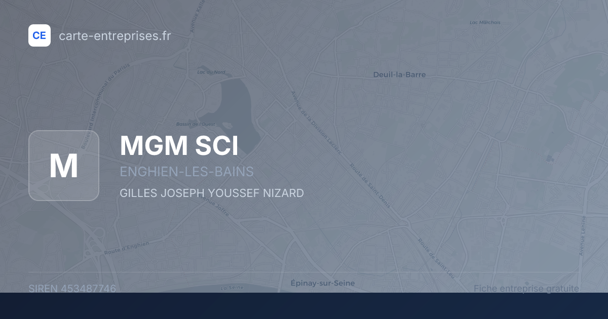 MGM SCI — 453487746 — fiche entreprise