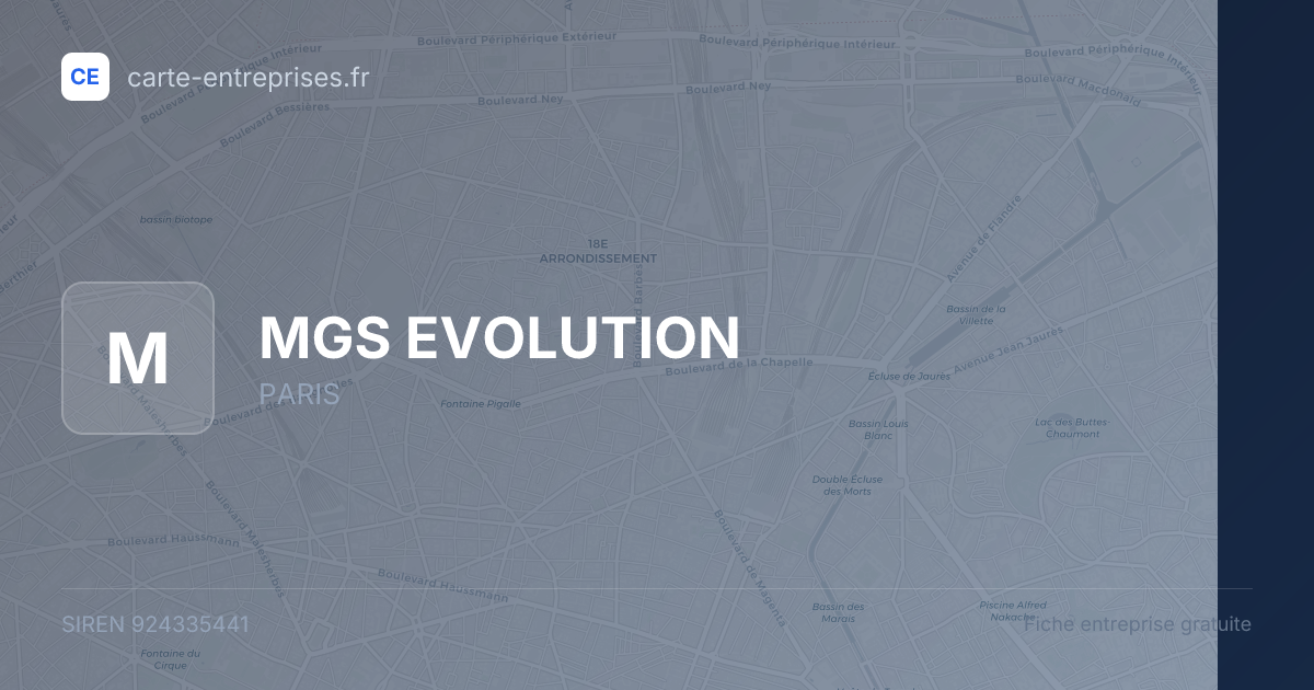 MGS EVOLUTION — 924335441 — fiche entreprise