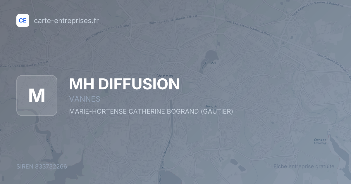 MH DIFFUSION — 833732266 — fiche entreprise