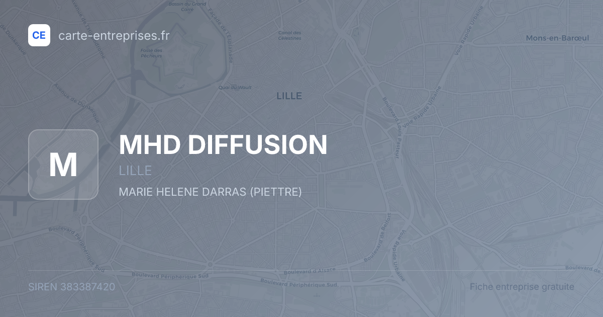 MHD DIFFUSION — 383387420 — fiche entreprise