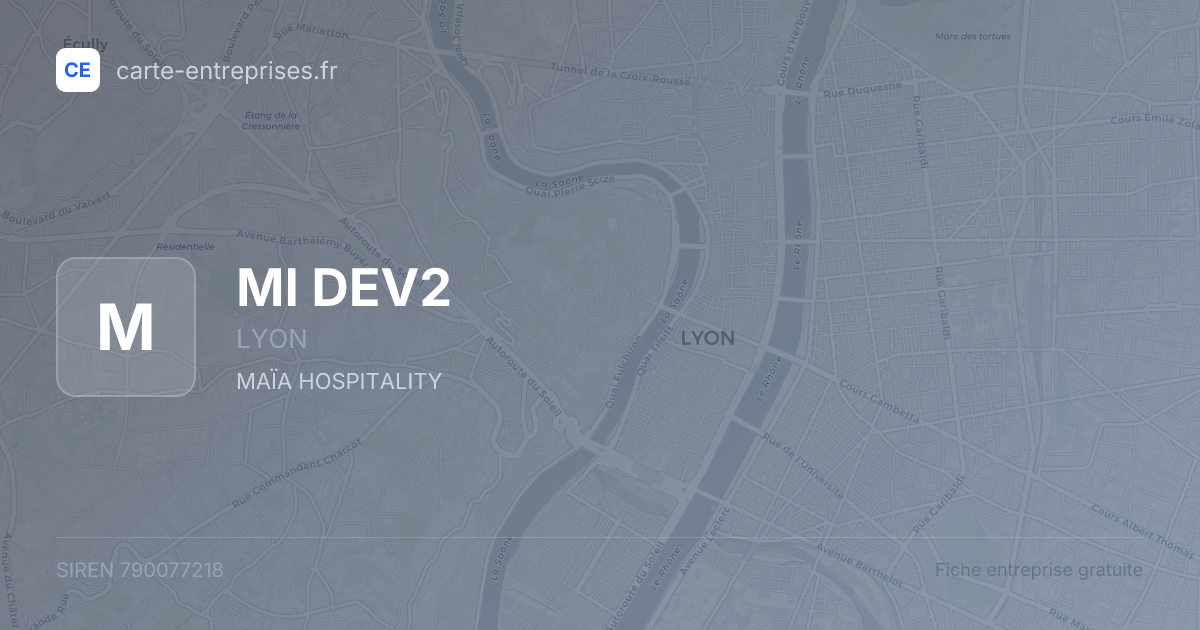 MI DEV2 — 790077218 — fiche entreprise