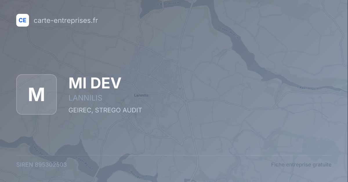 MI DEV — 895302503 — fiche entreprise