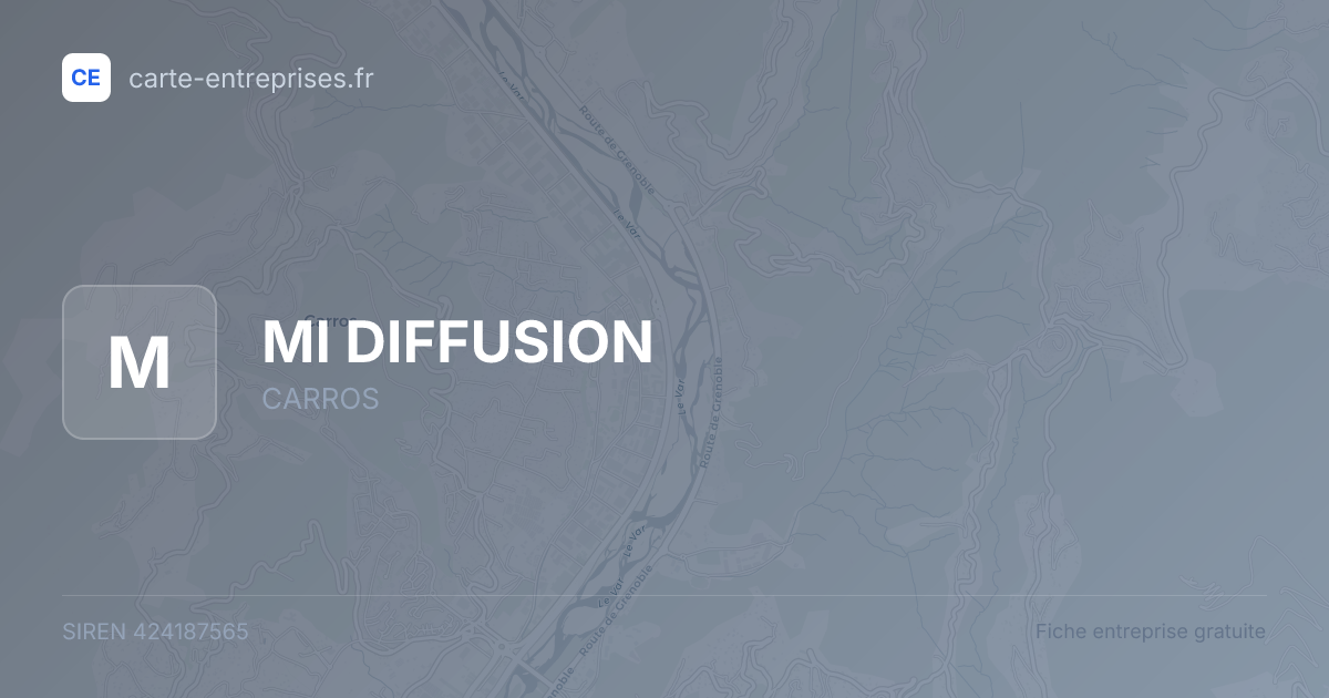 MI DIFFUSION — 424187565 — fiche entreprise