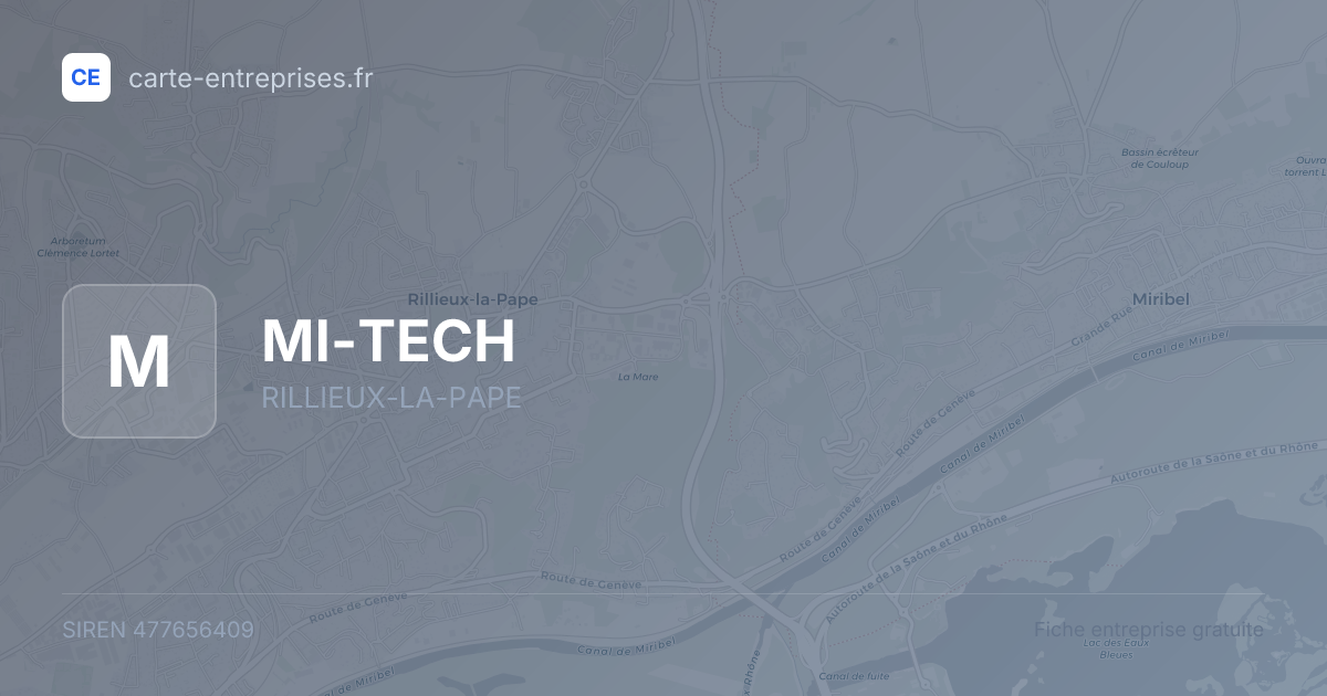 MI-TECH — 477656409 — fiche entreprise