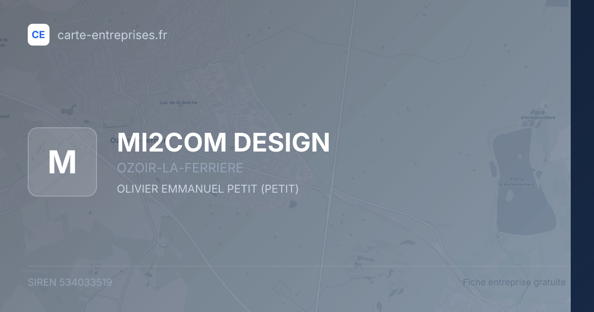 MI2COM DESIGN — 534033519 — fiche entreprise