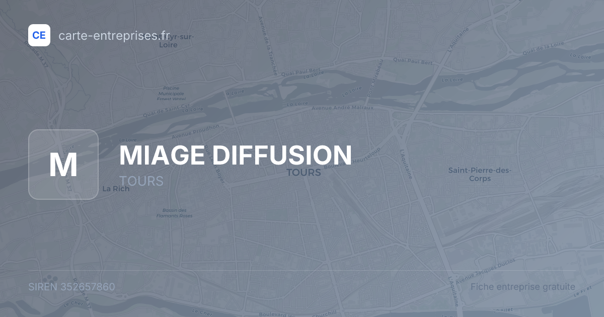MIAGE DIFFUSION — 352657860 — fiche entreprise