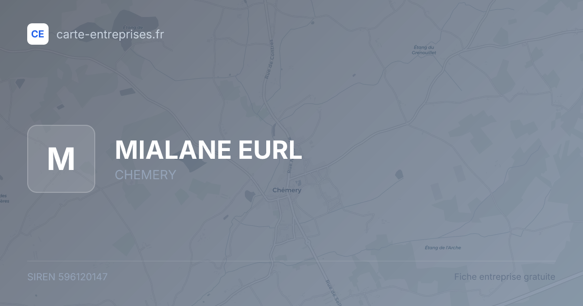 MIALANE EURL — 596120147 — fiche entreprise