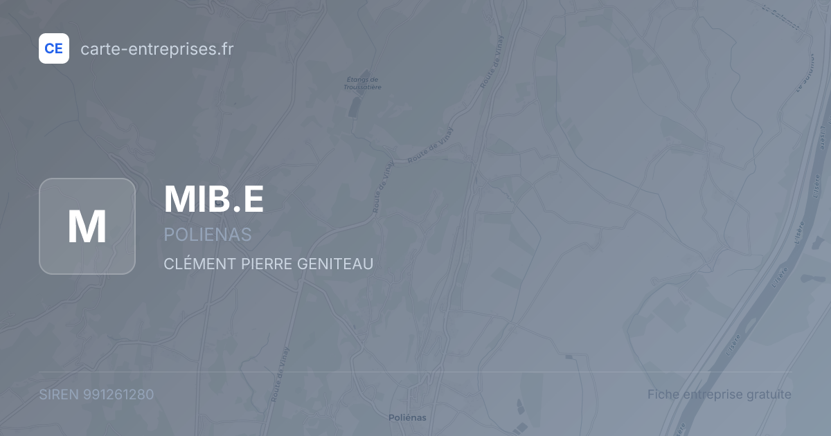 MIB.E — 991261280 — fiche entreprise