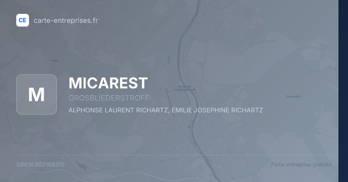 MICAREST — 802168310 — fiche entreprise