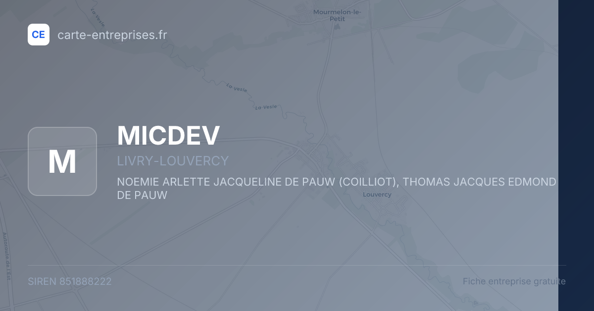 MICDEV — 851888222 — fiche entreprise