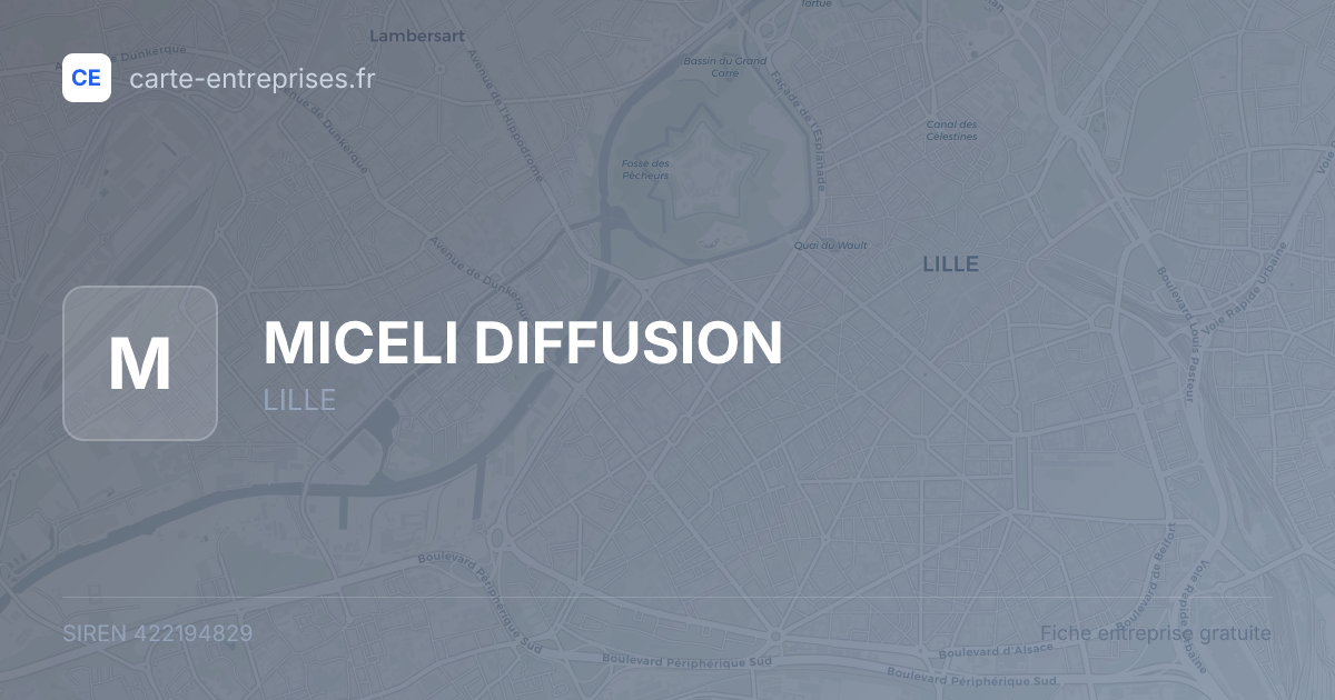 MICELI DIFFUSION — 422194829 — fiche entreprise