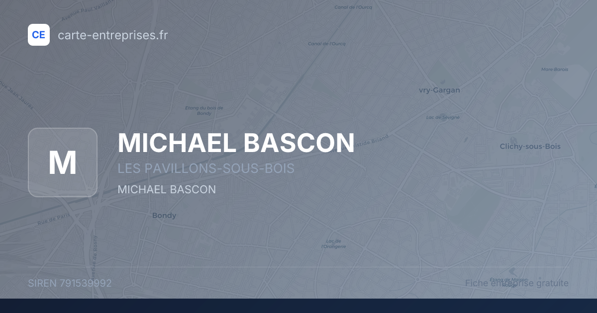 MICHAEL BASCON — 791539992 — fiche entreprise