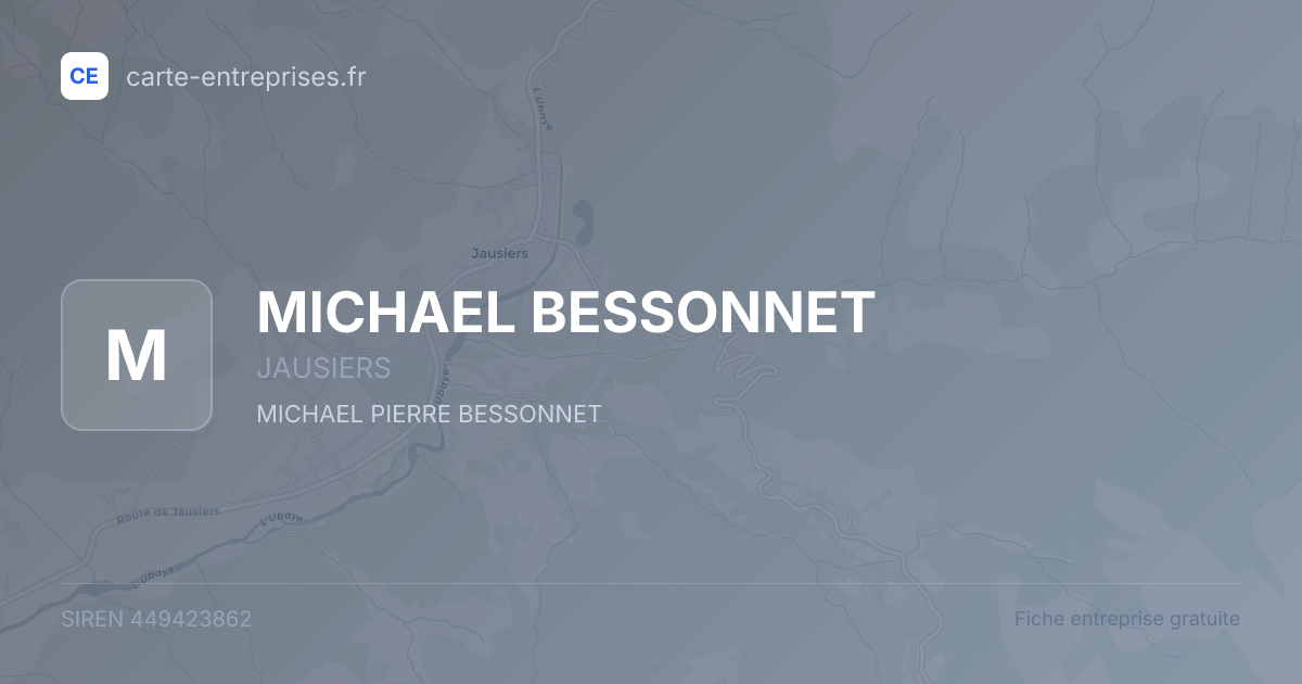 MICHAEL BESSONNET — 449423862 — fiche entreprise