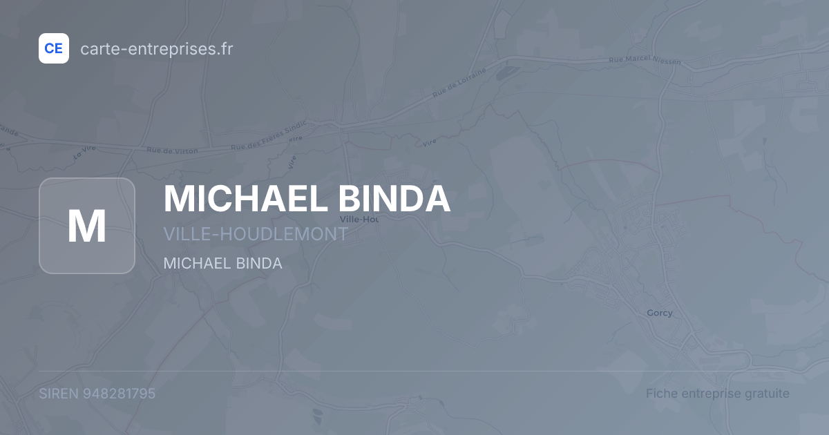 MICHAEL BINDA — 948281795 — fiche entreprise