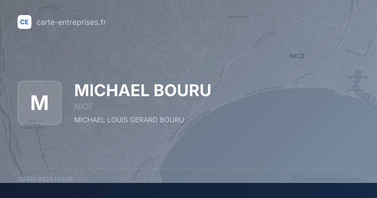 MICHAEL BOURU — 892540436 — fiche entreprise