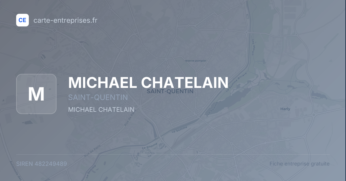 MICHAEL CHATELAIN — 482249489 — fiche entreprise