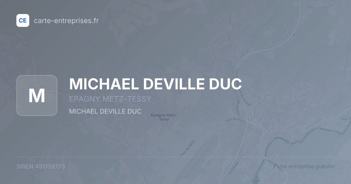 MICHAEL DEVILLE DUC — 491759775 — fiche entreprise