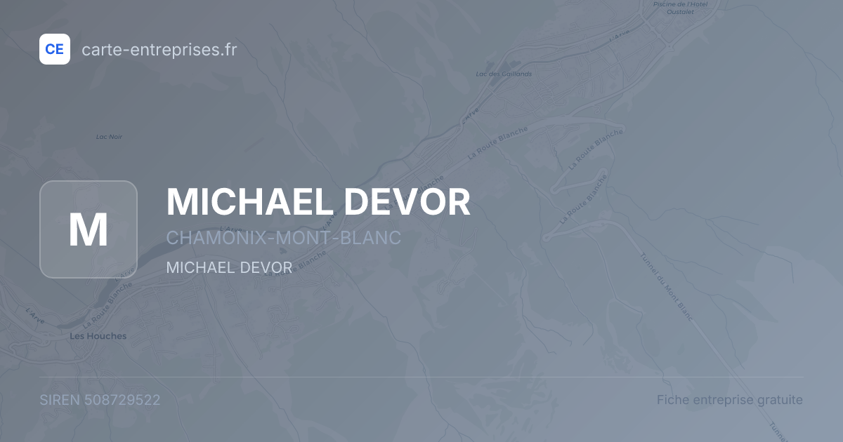 MICHAEL DEVOR — 508729522 — fiche entreprise