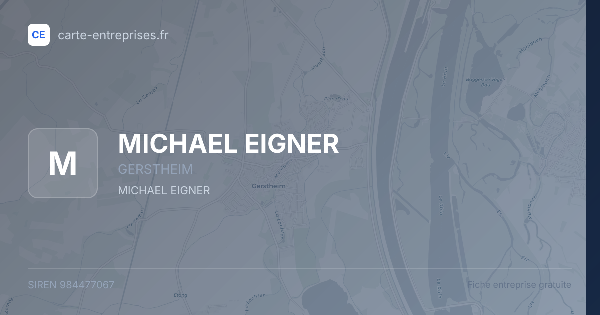 MICHAEL EIGNER — 984477067 — fiche entreprise